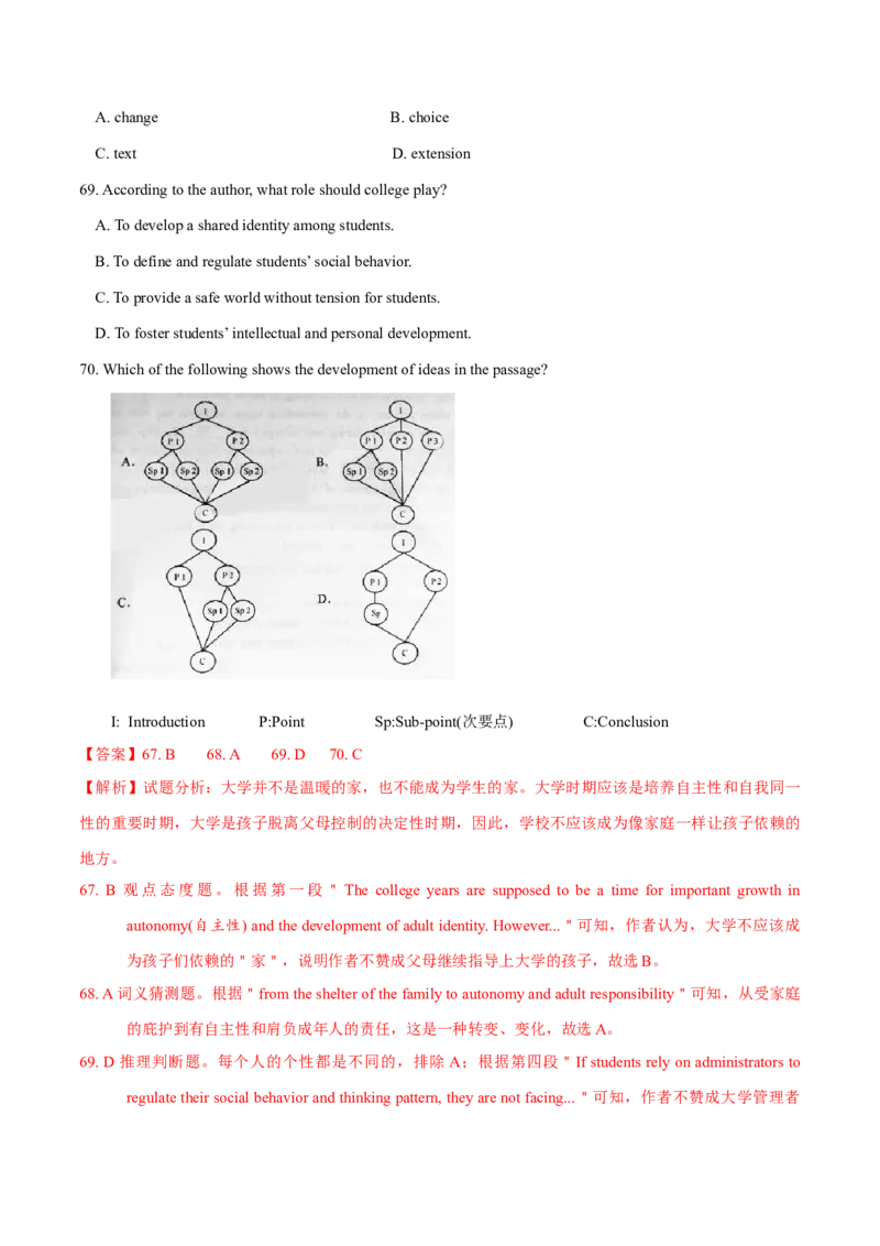 专题15阅读理解议论文（教师卷）--十年（2015-2024）高考真题英语分项汇编（全国通用）_近10年高考真题汇编（必刷）_十年（2014-2024）高考英语真题分类汇编（全国通用）