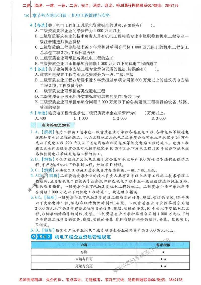 2026年二建机电-核心母题800题（章节考点练习）推荐_2026二建全科_2026二级建造师（持续更新）看这里_2026二建机电SVIP_01-精华文档✿电子教材✿历年真题