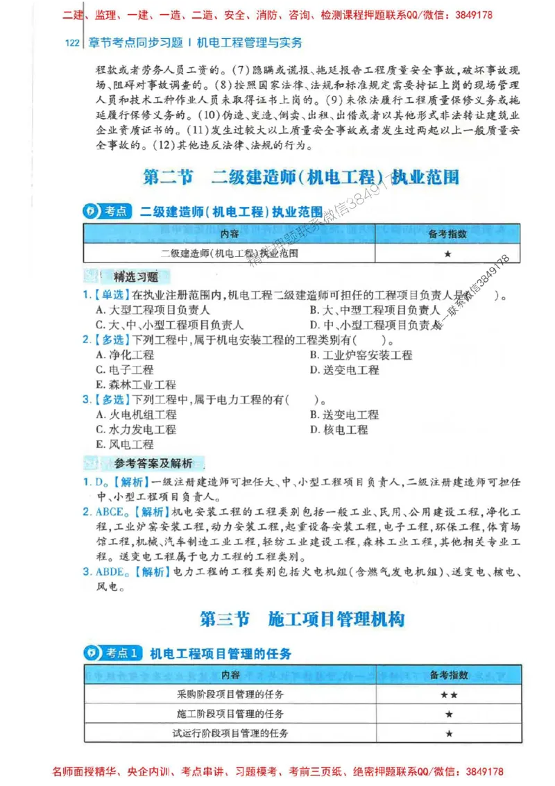 2026年二建机电-核心母题800题（章节考点练习）推荐_2026二建全科_2026二级建造师（持续更新）看这里_2026二建机电SVIP_01-精华文档✿电子教材✿历年真题