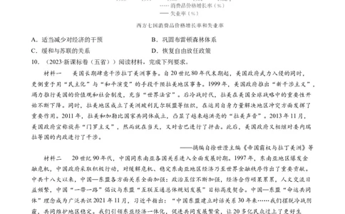 专题14二战后的世界（原卷卷）_近10年高考真题汇编（必刷）_十年（2014-2024）高考历史真题分项汇编（全国通用）_2023年高考真题和模拟题历史分项汇编（全国通用）