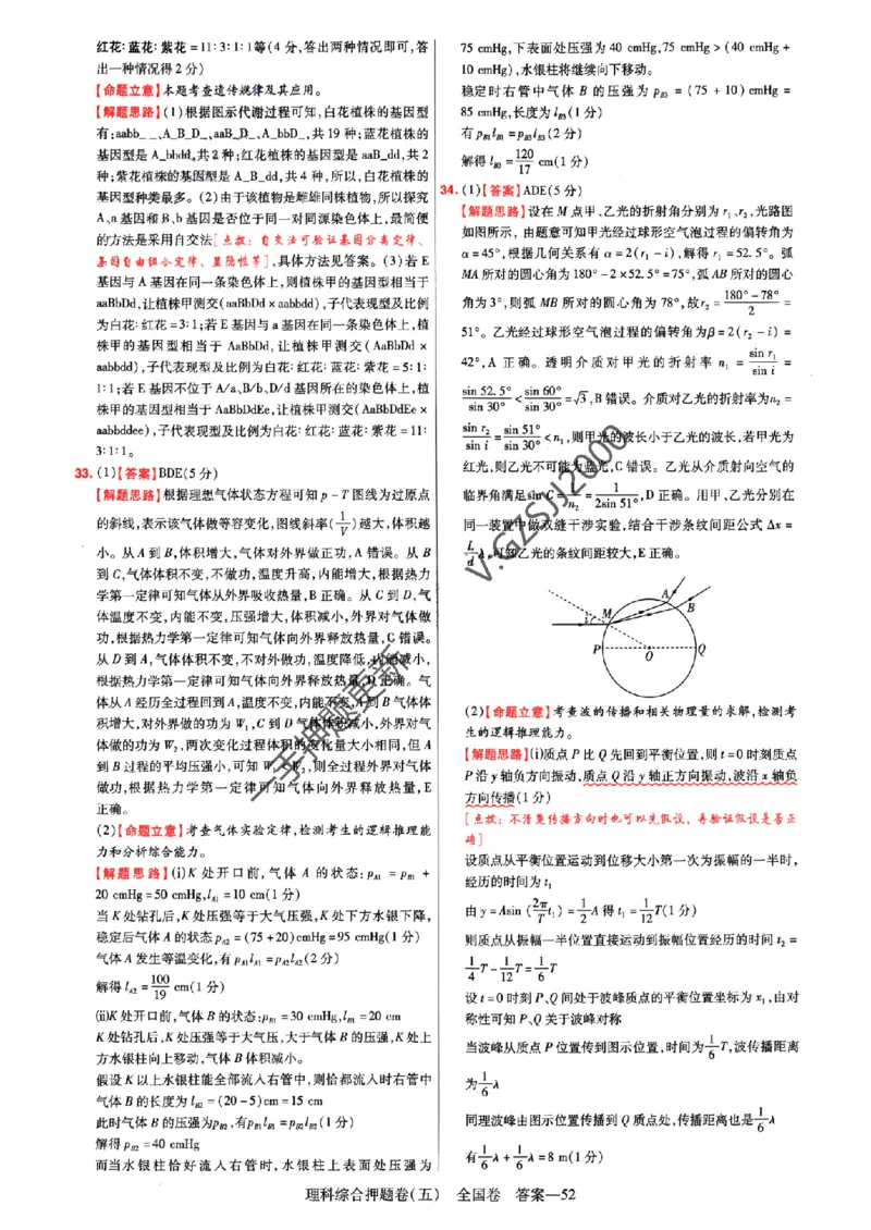 天星教育2024全国卷高考最后一卷延边教育出版社理综答案_1_2024高考押题卷_12024天星全系列_tx《金k卷&middot;最后一卷》（9科全）_全国卷