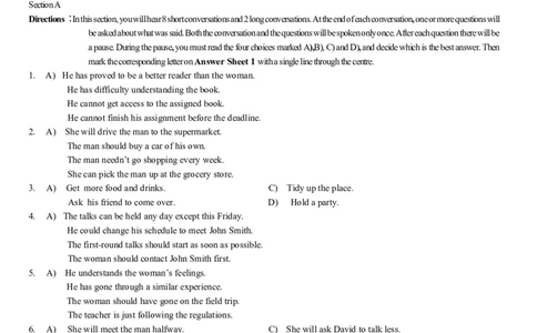 2014年6月年大学英语四级考试真题（三）._英语四六级整合_英语四六级真题版本二此版为主此文件夹会持续更新_四级真题_1.四级真题+答案解析+听力音频(1989-2025)_2014年_2014年06月CET4