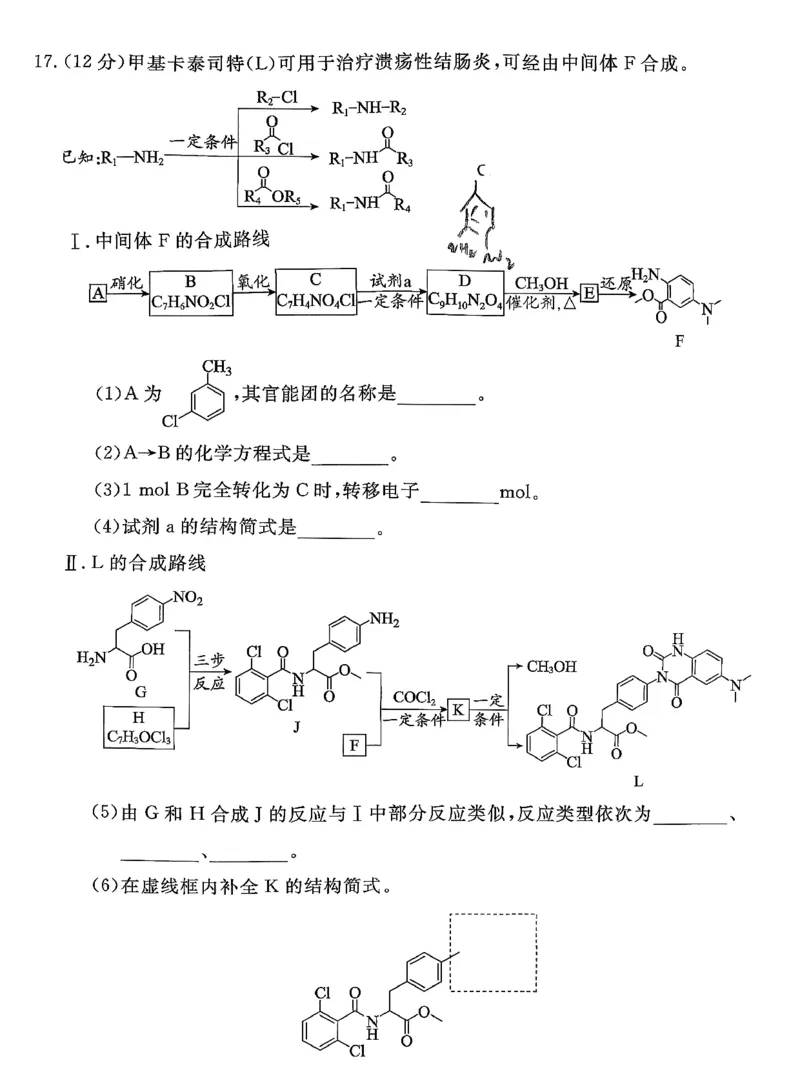 北京市东城区2026届高三上学期期末考试化学试卷(1)_2026年1月_260115北京市东城区2025-2026学年高三上学期1月期末考试（全科）_北京市东城区2025-2026学年高三上学期期末考试化学