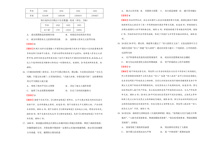 吉林省长春外国语学校2023-2024学年高三上学期9月月考试题历史(1)_2023年10月_01每日更新_6号_2024届吉林省长春外国语学校高三上学期9月月考试题