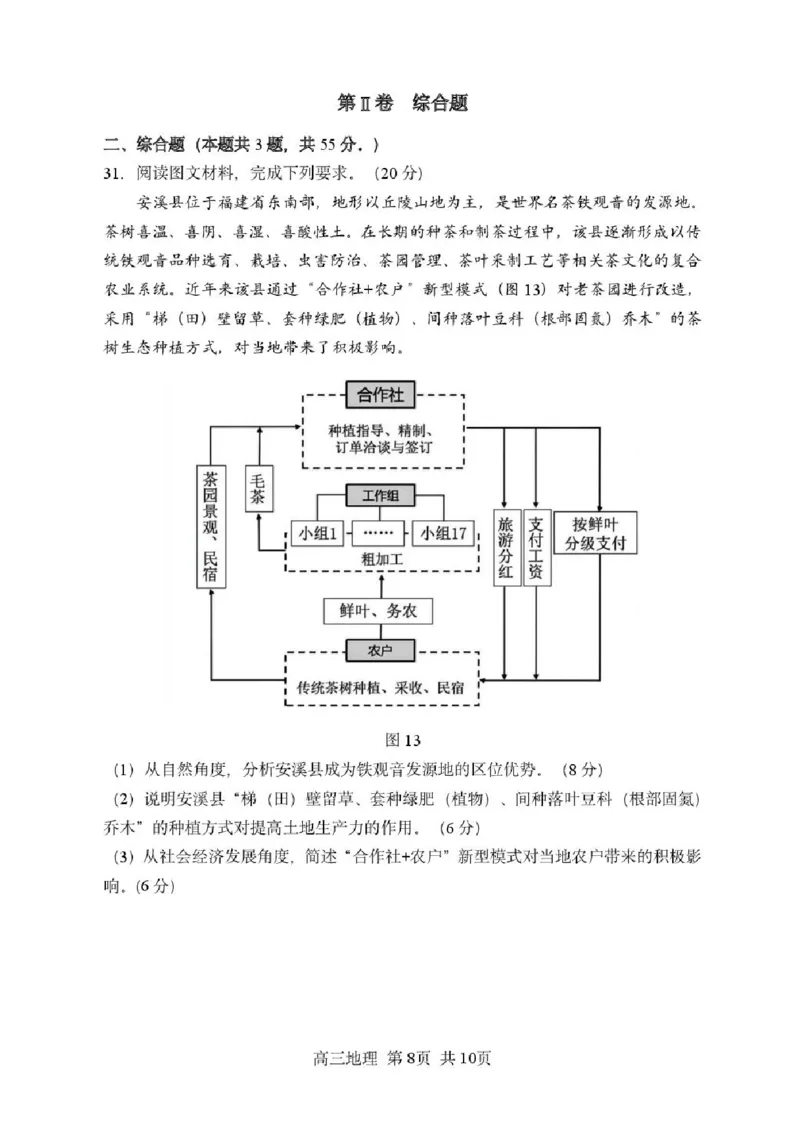 哈尔滨市第三中学2025-2026学年高三上学期期末考试地理+答案(1)_2026年1月_260114黑龙江省哈尔滨市第三中学2025-2026学年高三上学期期末考试（全）