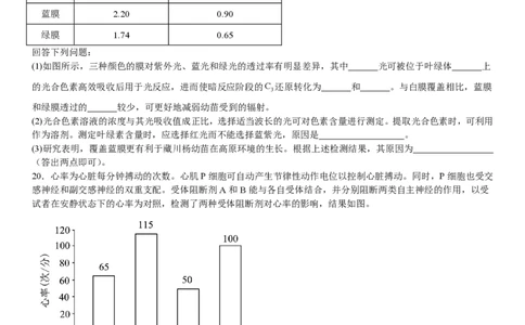 河北生物-试题-p_近10年高考真题汇编（必刷）_2024年高考真题_高考真题（截止6.29）_其他地方卷（目前搜集不完整）_河北卷（物、化、生）