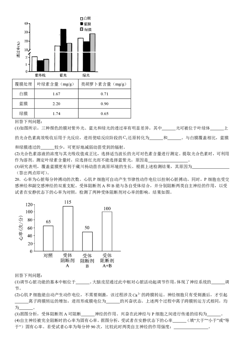 河北生物-试题-p_近10年高考真题汇编（必刷）_2024年高考真题_高考真题（截止6.29）_其他地方卷（目前搜集不完整）_河北卷（物、化、生）