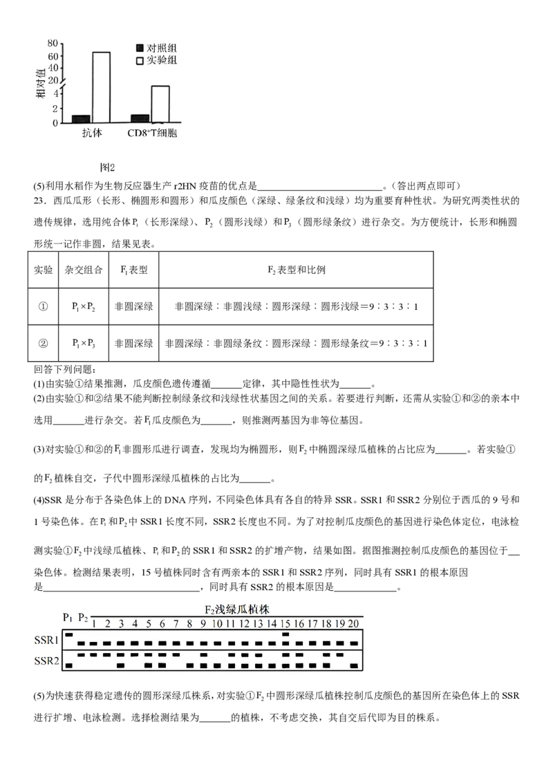 河北生物-试题-p_近10年高考真题汇编（必刷）_2024年高考真题_高考真题（截止6.29）_其他地方卷（目前搜集不完整）_河北卷（物、化、生）