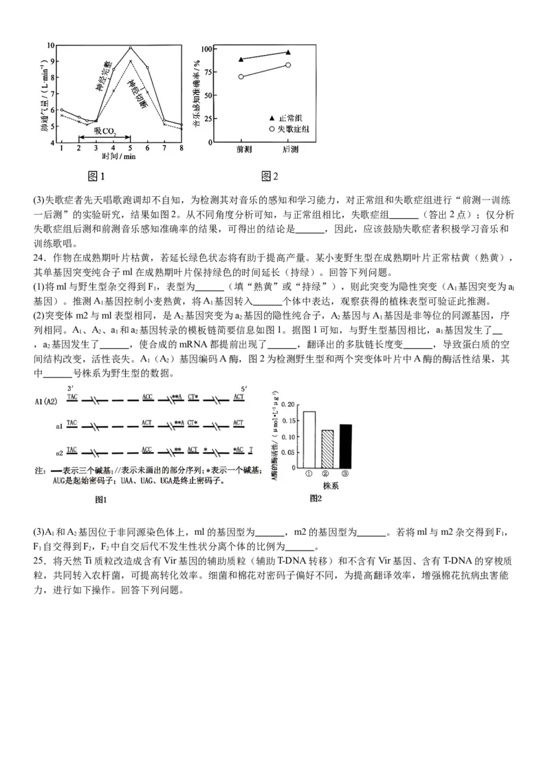 辽宁生物-试题-p_近10年高考真题汇编（必刷）_2024年高考真题_高考真题（截止6.29）_辽宁卷副科（黑龙江、辽宁、吉林）（6科全）