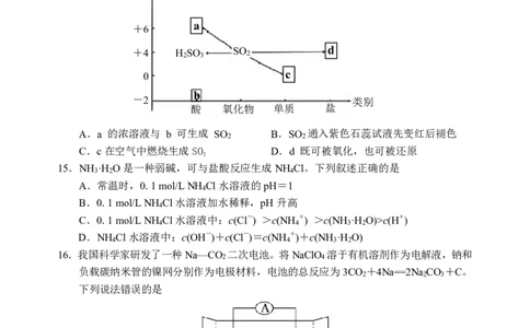 惠州市2024高三第一次调研考化学试题_2023年8月_01每日更新_4号_2024届广东省惠州市高三上学期第一次调研考试_2024届广东省惠州市高三上学期第一次调研考试化学