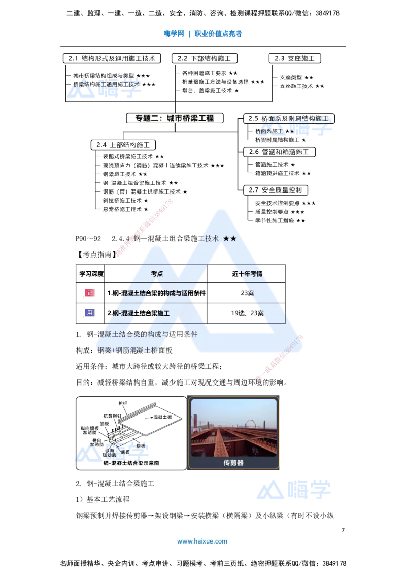23.2025王欢-3D实景通关-专题二（11）钢梁制作安装+钢-混凝土结合梁施工技术_2026年一级建造师_2026年一建市政_2025年一建市政SVIP_02-基础精讲✿高端面授✿深度强化_讲义