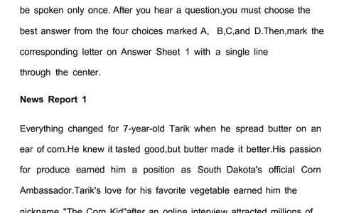 2025英语四级听力原文+答案_英语四六级整合_英语四六级真题版本二此版为主此文件夹会持续更新_四级真题_1.四级真题+答案解析+听力音频(1989-2025)_32025年6月（真题＋答案）