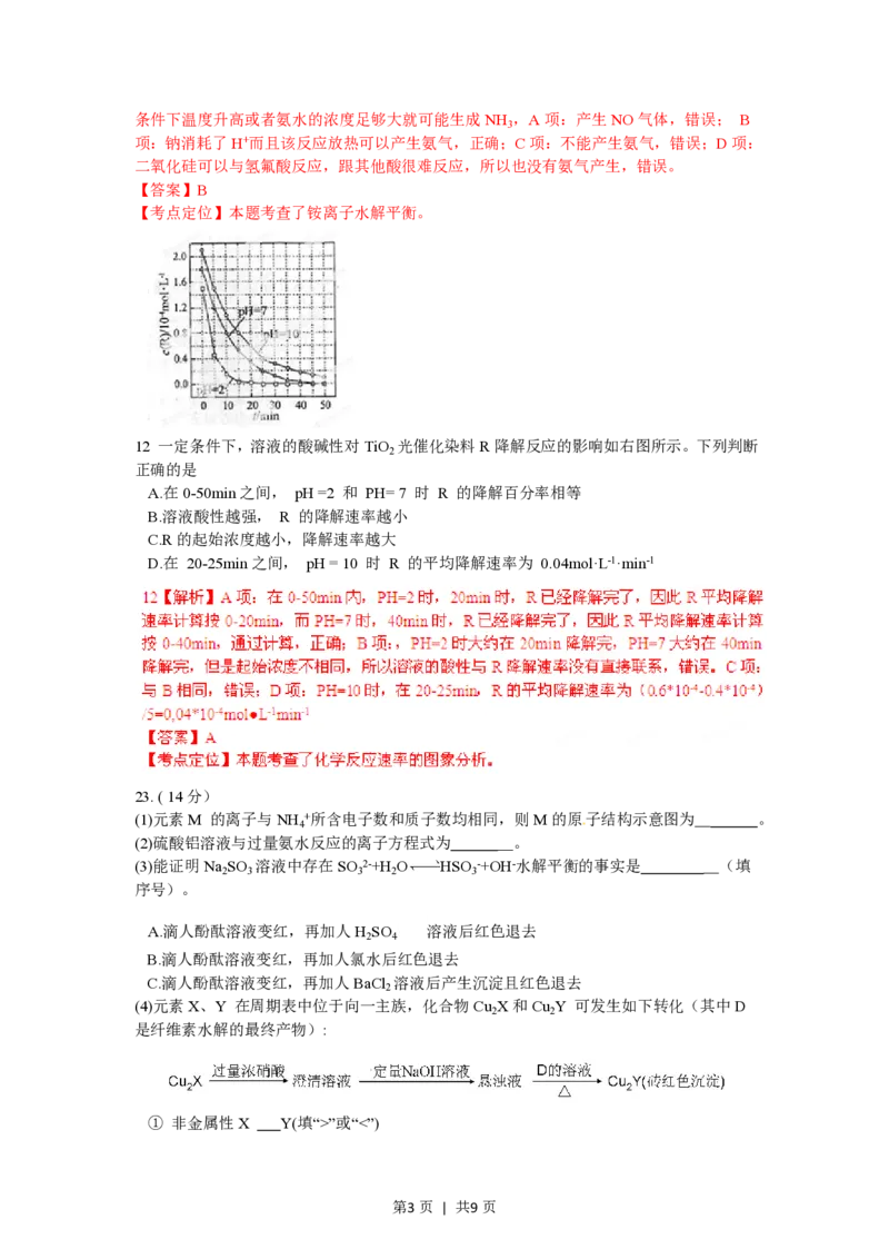 2012年高考化学试卷（福建）（解析卷）_化学历年高考真题_新&middot;PDF版2008-2025&middot;高考化学真题_化学（按省份分类）2008-2025_2012-2024&middot;（福建）化学高考真题