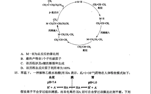 化学(1)_2023年10月_0210月合集_2024届湖北省腾云联盟上学期高三年级十月联考_湖北省腾云联盟2024届上学期高三年级十月联考化学