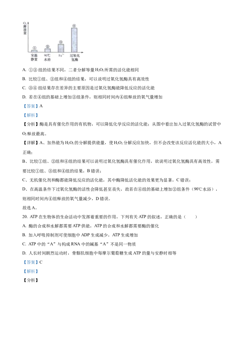 四川省成都市石室中学2024届高三零诊模拟考试生物解析_2023年7月_01每日更新_30号_2024届四川省成都石室中学高三零诊模拟考试_全国甲卷四川省成都石室中学2024届高三零诊模拟考试