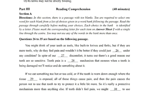 2022.06四级真题第1套可复制可搜索，打印首选_英语四六级整合_英语四六级真题版本二此版为主此文件夹会持续更新_四级真题_1.四级真题+答案解析+听力音频(1989-2025)_2022年