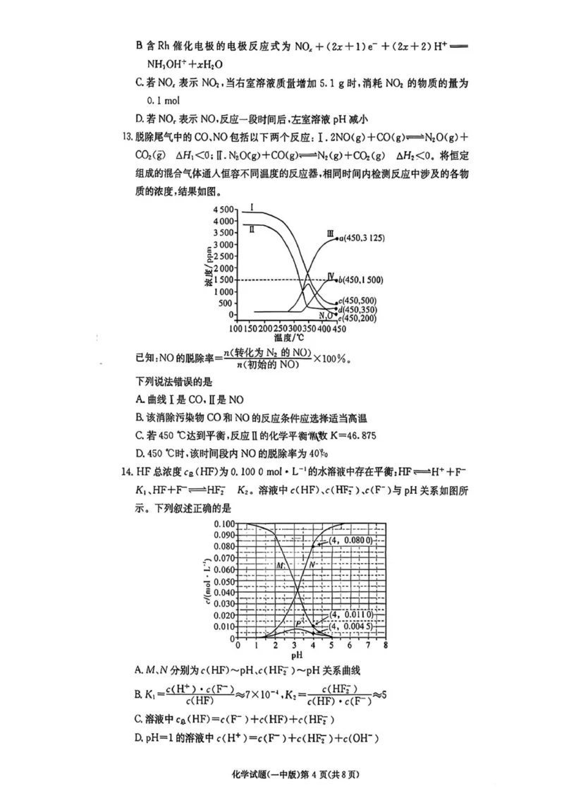 长沙市一中2026届高三月考试卷(一)化学_2025年9月_250910湖南省长沙市第一中学2025-2026学年高三上学期9月月考（一）（全科）