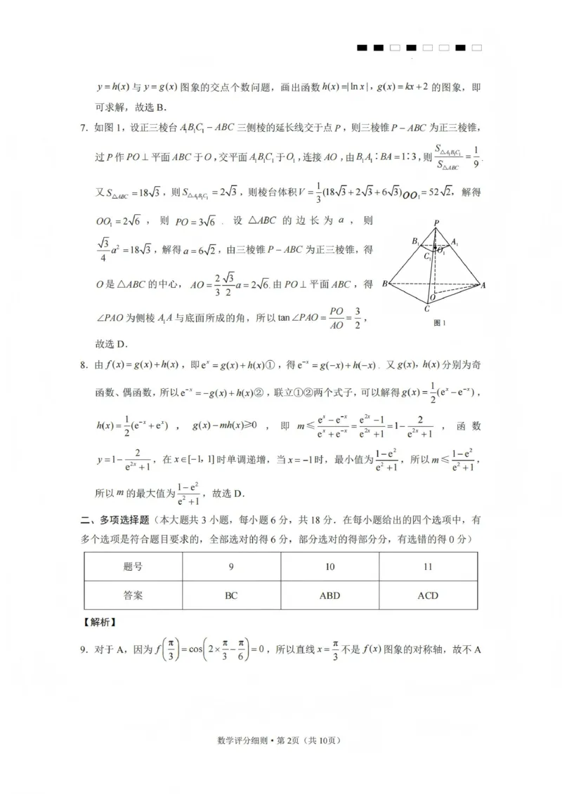 2026届云南三校高考备考实用性联考卷（五）数学答案(1)_2026年1月_2601192026届云南三校高考备考实用性联考卷（五）_2026届云南三校高考备考实用性联考卷（五）数学试题含答案