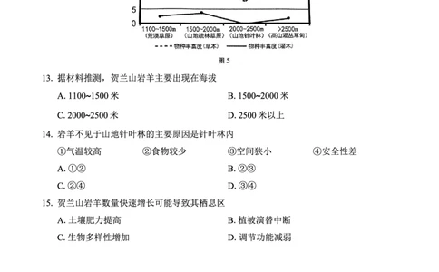 重庆市第八中学2025届高三5月适应性月考卷（八）地理_2025年5月_250528重庆市第八中学2025届高三5月适应性月考卷（八）（全科）