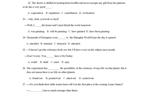 2010年高考英语试卷（江苏）（解析卷）_英语历年高考真题_新&middot;PDF版2008-2025&middot;高考英语真题_英语（按年份分类）2008-2025_2010&middot;高考英语真题