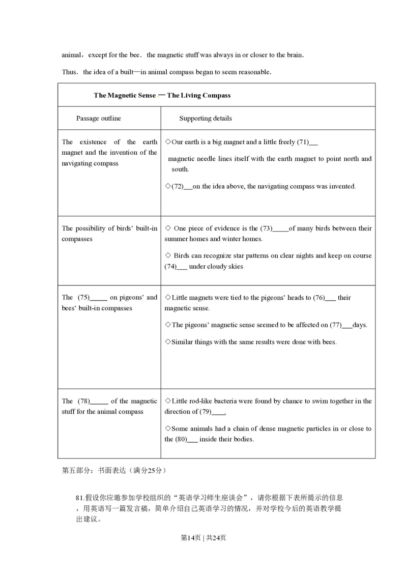 2010年高考英语试卷（江苏）（解析卷）_英语历年高考真题_新&middot;PDF版2008-2025&middot;高考英语真题_英语（按年份分类）2008-2025_2010&middot;高考英语真题