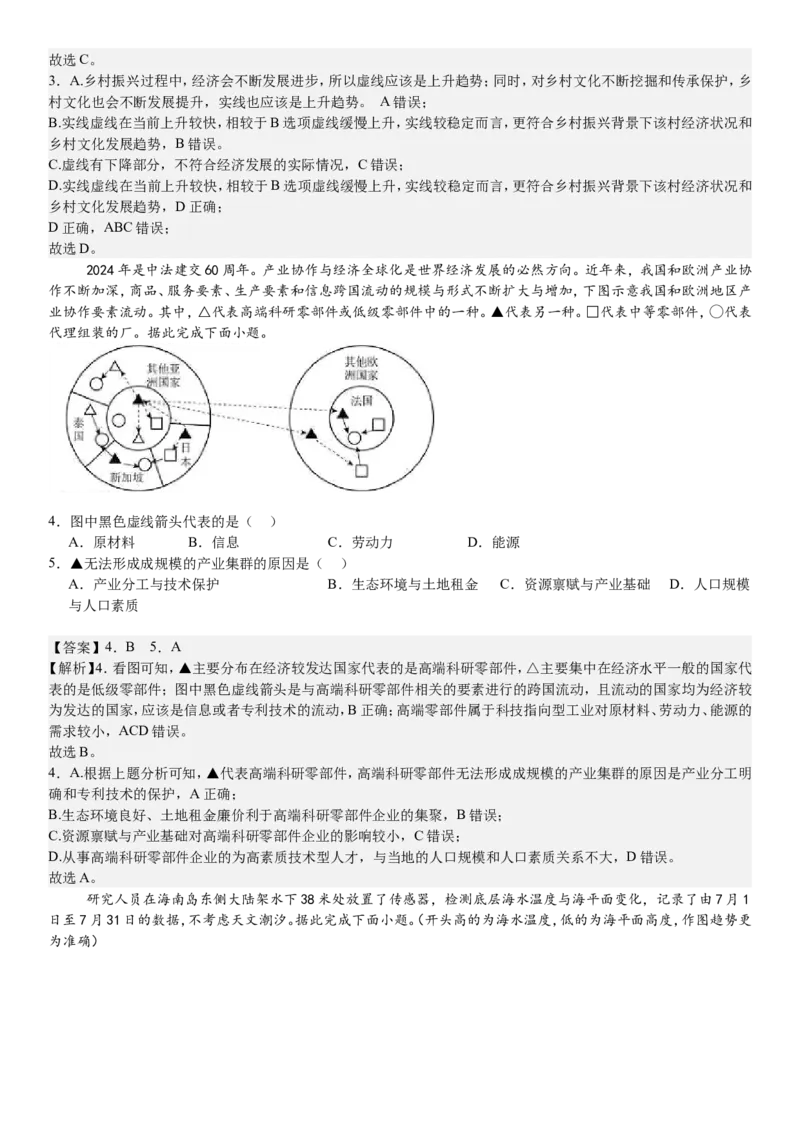 福建地理-答案-p_近10年高考真题汇编（必刷）_2024年高考真题_高考真题（截止6.29）_其他地方卷（目前搜集不完整）_福建卷（地）