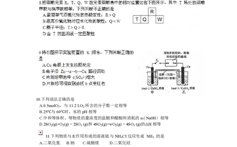 2012年高考化学试卷（福建）（空白卷）_化学历年高考真题_新&middot;PDF版2008-2025&middot;高考化学真题_化学（按年份分类）2008-2025_2012&middot;高考化学真题