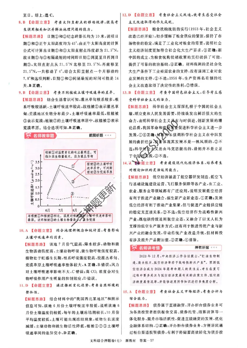 天星教育2024新教材高考最后一卷延边教育出版社文综答案_1_2024高考押题卷_12024天星全系列_tx《金k卷&middot;最后一卷》（9科全）_新教材
