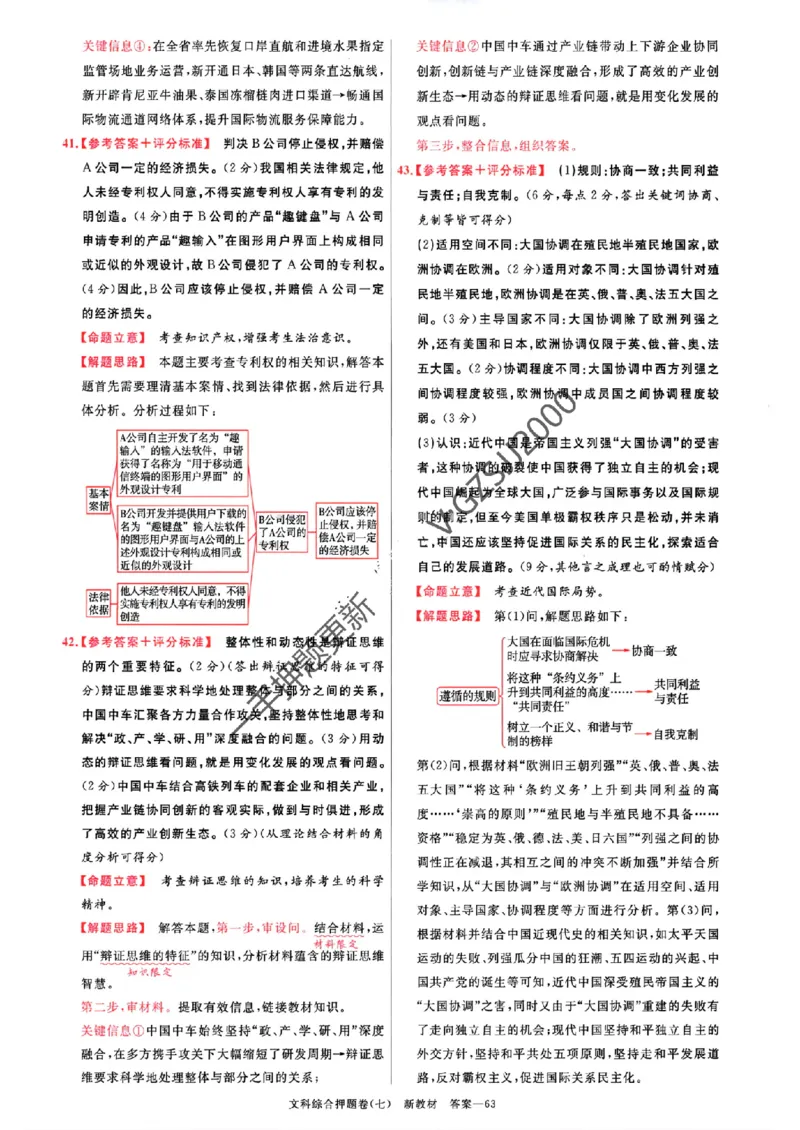 天星教育2024新教材高考最后一卷延边教育出版社文综答案_1_2024高考押题卷_12024天星全系列_tx《金k卷&middot;最后一卷》（9科全）_新教材