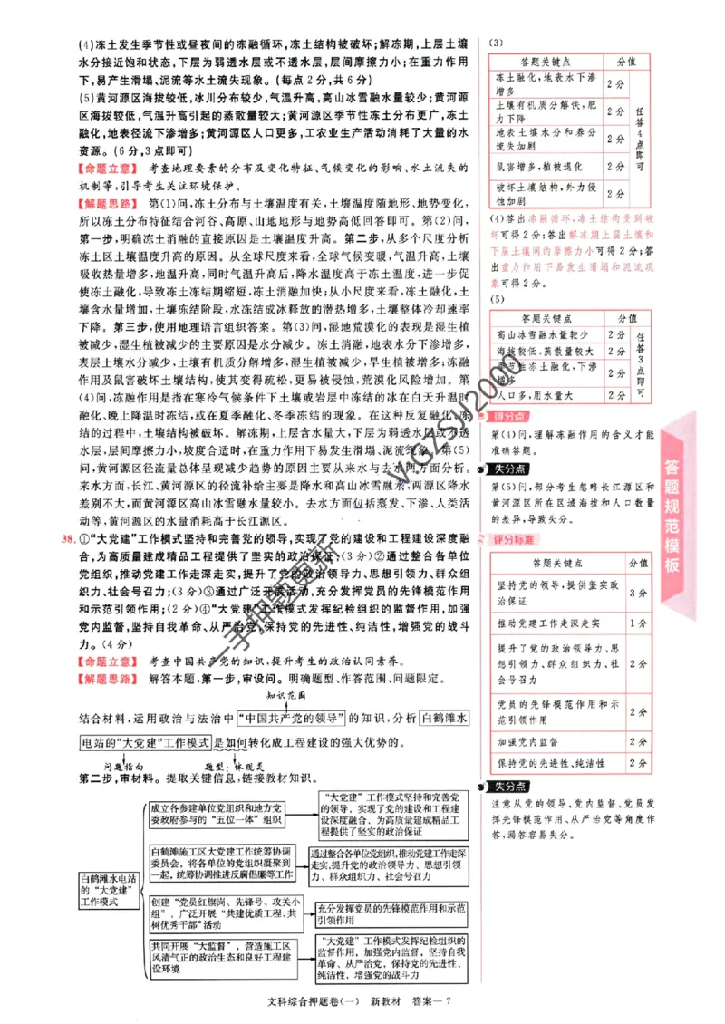 天星教育2024新教材高考最后一卷延边教育出版社文综答案_1_2024高考押题卷_12024天星全系列_tx《金k卷&middot;最后一卷》（9科全）_新教材