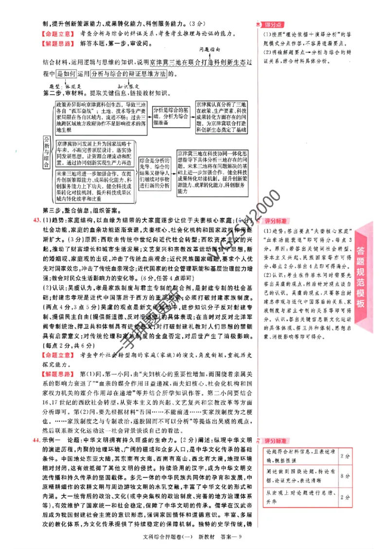 天星教育2024新教材高考最后一卷延边教育出版社文综答案_1_2024高考押题卷_12024天星全系列_tx《金k卷&middot;最后一卷》（9科全）_新教材