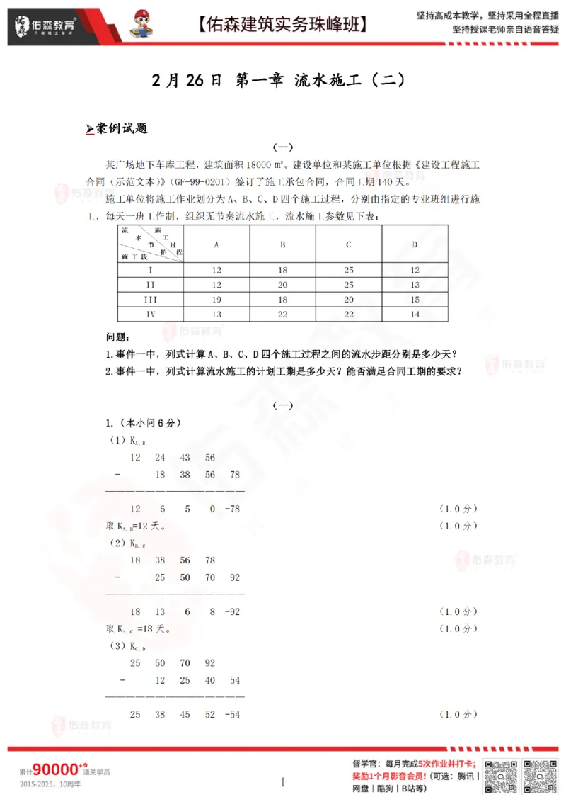2月26日佑森建筑实务珠峰班VIP作业答案_2026年一级建造师_2026年一建建筑_2025年一建建筑SVIP_02-基础精讲✿高端面授✿深度强化_31-建筑《珠峰直播班》闫力齐YS推荐