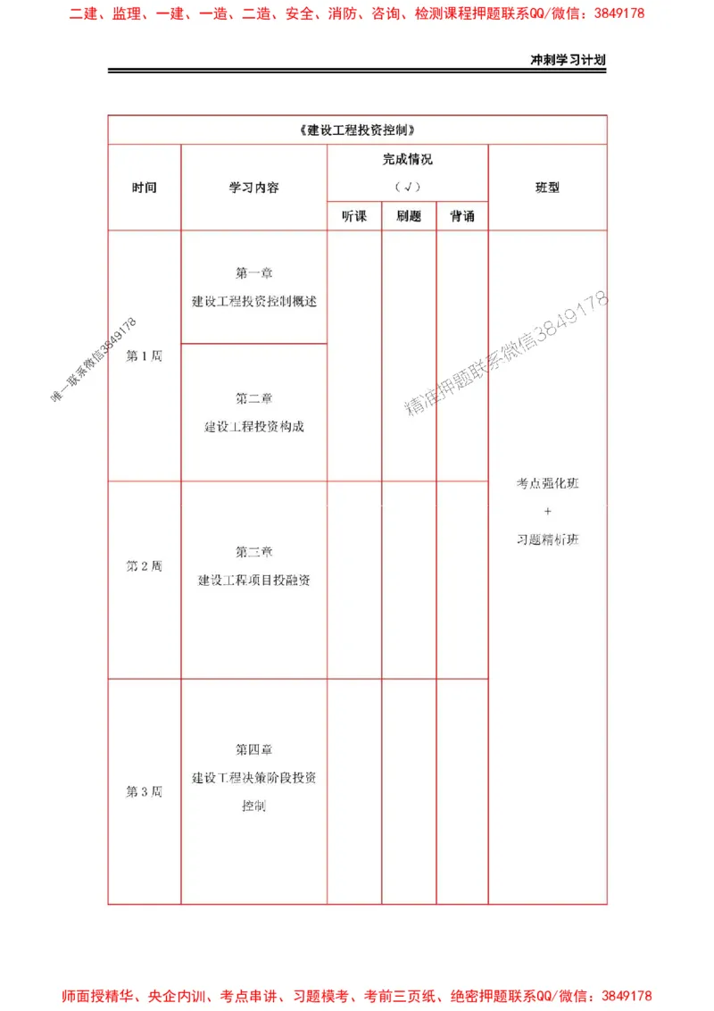 2025年监理工程师（土建）冲刺学习计划_监理工程师_2025监理工程师_2025年监理工程师SVIP_2025年监理土建控制SVIP