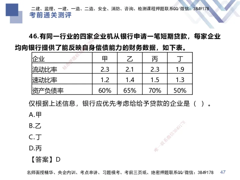 25一建-考前通关测评-经济1_2026年一级建造师_2026年一建经济_2025年一建经济SVIP_04-冲刺串讲✿考点强化✿小灶集训_32-经济《考前通关测评》李理HX