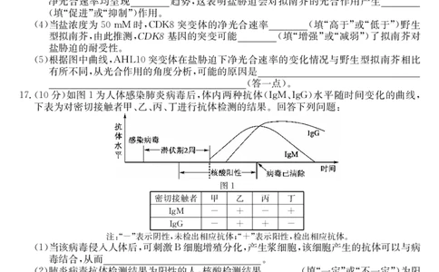 安徽省县域合作共享联盟2025-2026学年高三上学期1月期末质量检测-生物（A卷）(1)_2026年1月_260118安徽省县域合作共享联盟2025-2026学年高三上学期1月期末质量检测（26-X-353C）（全科）