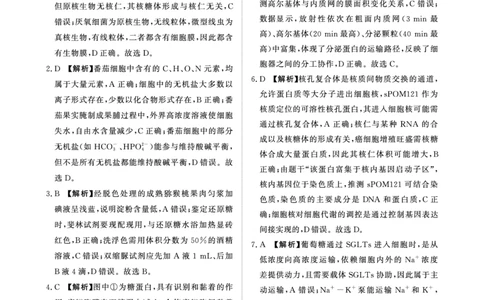 青桐鸣10月16-17日高三联考生物答案_2025年10月_251019河南省青桐鸣大联考2025-2026学年高三上学期10月联考_河南省青桐鸣大联考2025-2026学年高三上学期10月联考生物试卷（含答案）