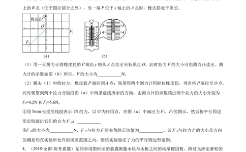 专题71实验二：力的平行四边形定则和测量动摩擦因数（原卷卷）-十年（2014-2023）高考物理真题分项汇编（全国通用）_近10年高考真题汇编（必刷）