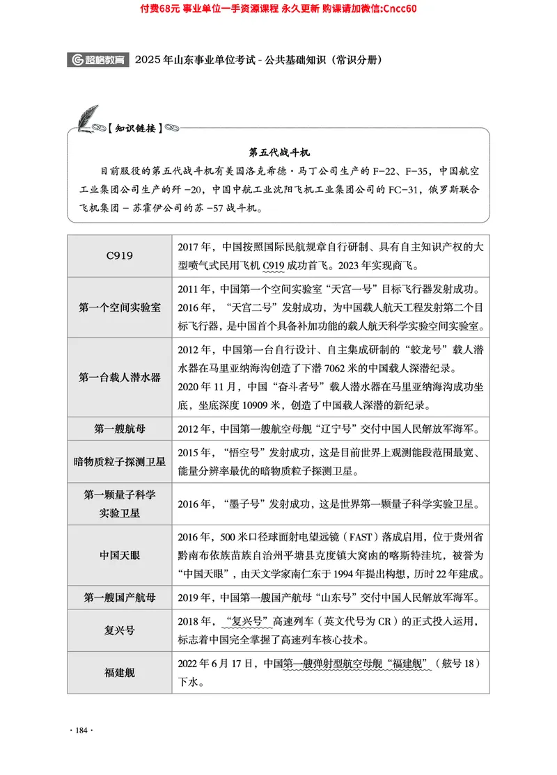 2025年山东事业单位考试-公共基础知识（常识分册）_2026考公资料_（05）超格_行测申论2025超格合集(行测&申论&政治理论)_璐璐2025超G公基＋综合写作全程班(事业单位三支一扶通用)