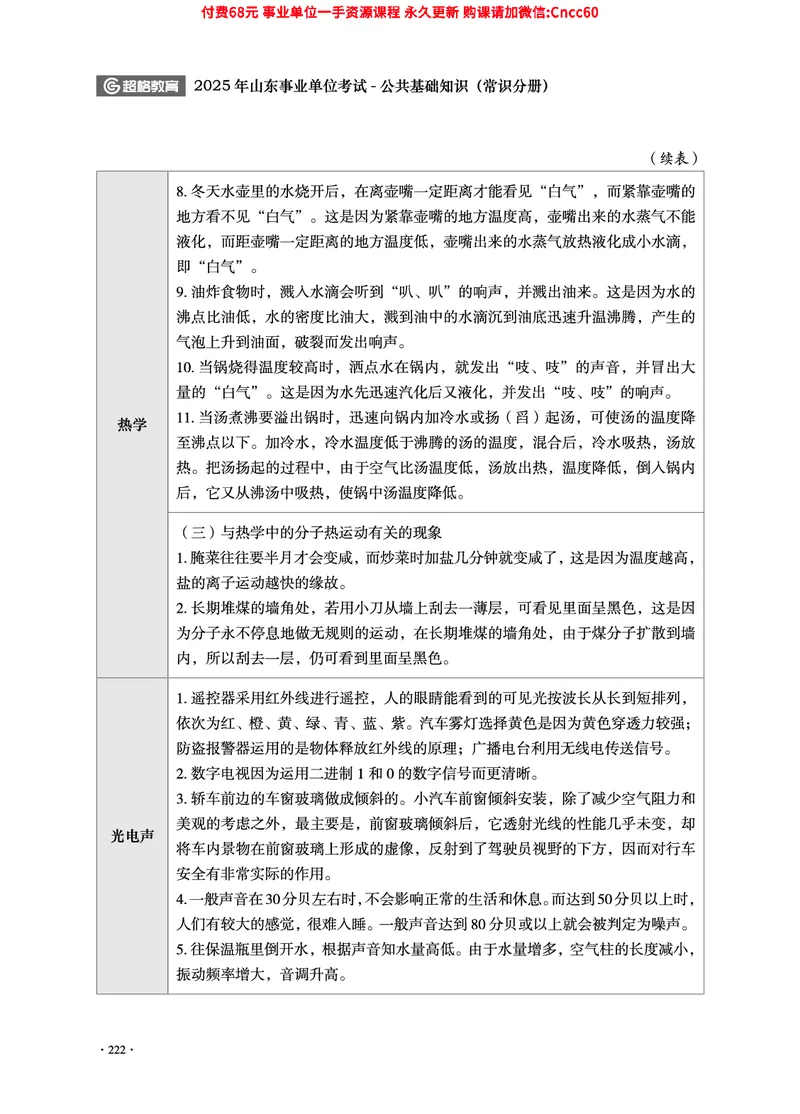 2025年山东事业单位考试-公共基础知识（常识分册）_2026考公资料_（05）超格_行测申论2025超格合集(行测&申论&政治理论)_璐璐2025超G公基＋综合写作全程班(事业单位三支一扶通用)