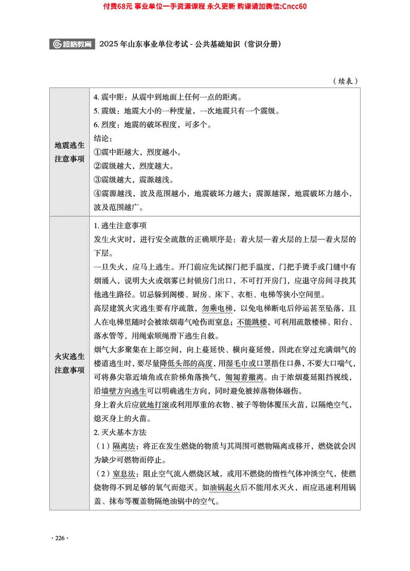 2025年山东事业单位考试-公共基础知识（常识分册）_2026考公资料_（05）超格_行测申论2025超格合集(行测&申论&政治理论)_璐璐2025超G公基＋综合写作全程班(事业单位三支一扶通用)