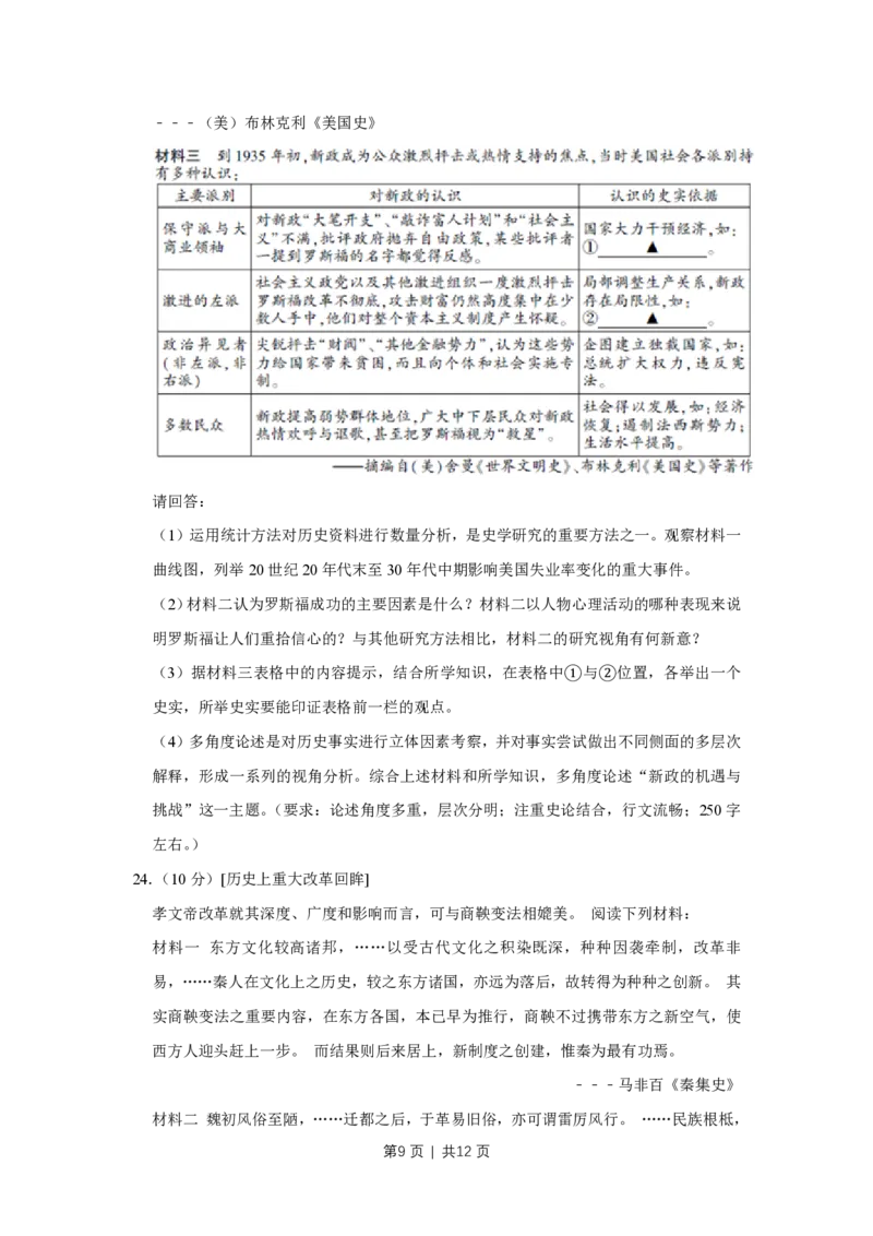 2013年高考历史试卷（江苏）（空白卷）_历史历年高考真题_新&middot;PDF版2008-2025&middot;高考历史真题_历史（按省份分类）2008-2025_2008-2025&middot;（江苏）历史高考真题