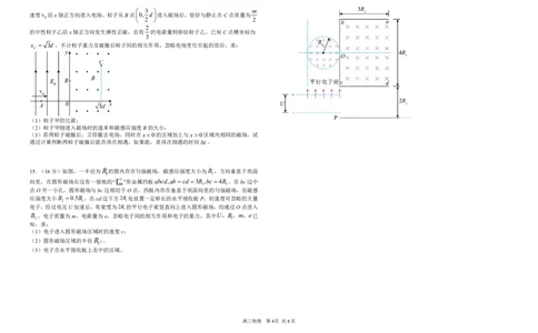 雅礼冲刺卷物理_2025年5月_2505192025届湖南省长沙市雅礼中学高三下学期冲刺模拟训练（全科）_2025届湖南省长沙市雅礼中学高三下学期冲刺模拟训练物理试题