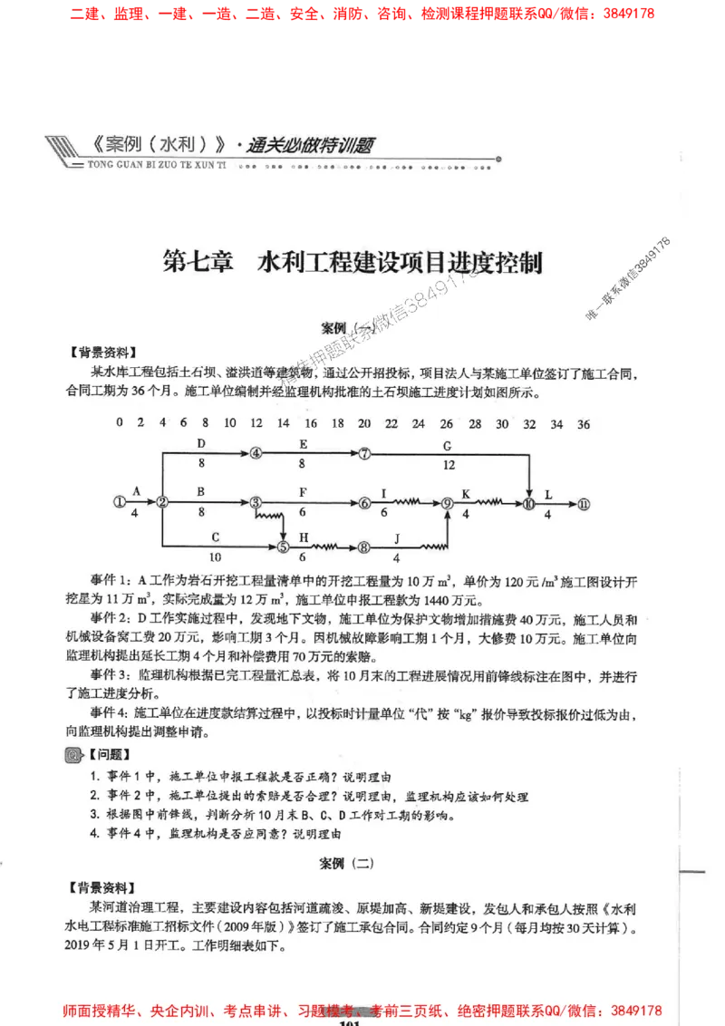 2025年监理水利案例-核心母题1000题推荐_监理工程师_2025监理工程师_2025年监理工程师SVIP_2025年监理水利案例SVIP_03-习题精析✿实战特训✿模考通关