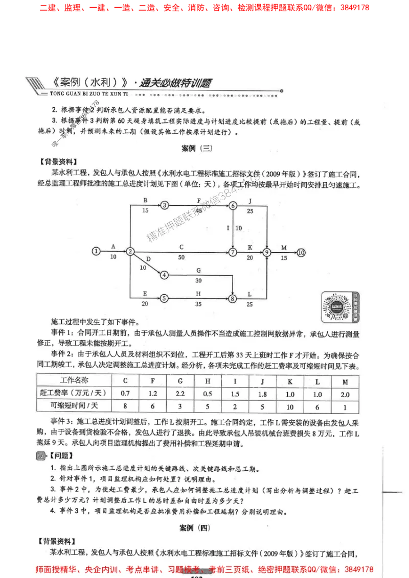 2025年监理水利案例-核心母题1000题推荐_监理工程师_2025监理工程师_2025年监理工程师SVIP_2025年监理水利案例SVIP_03-习题精析✿实战特训✿模考通关