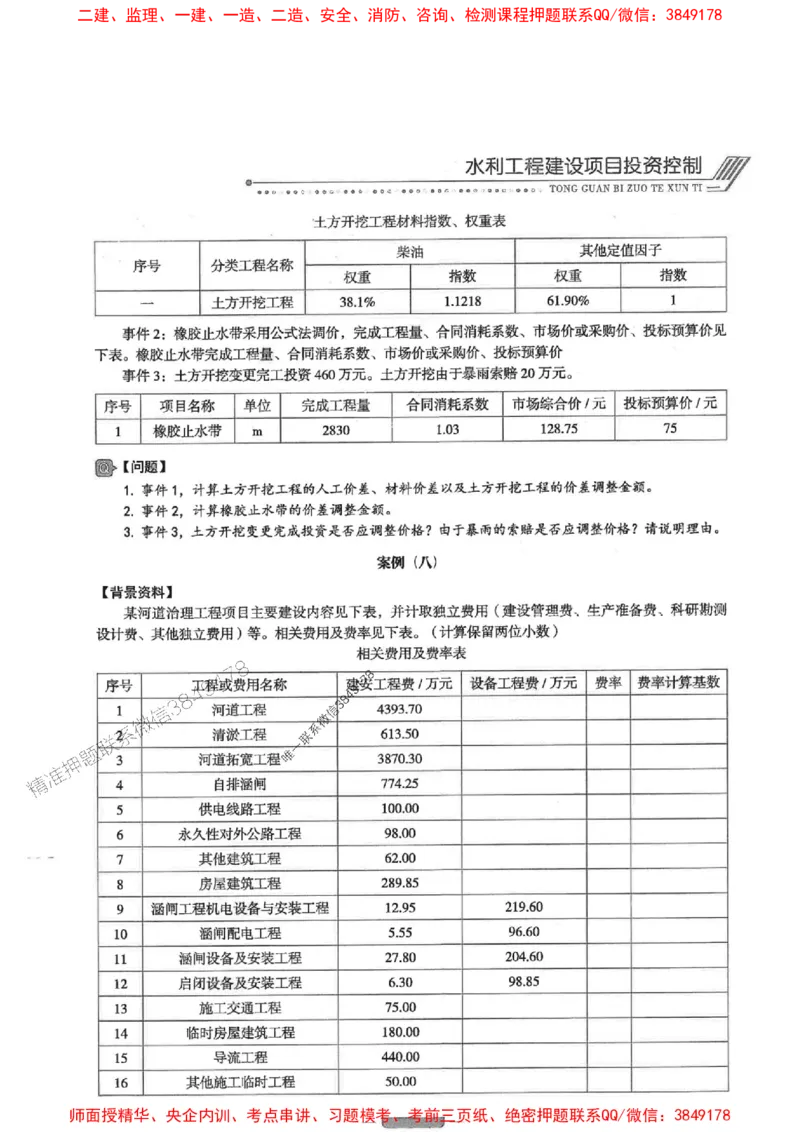 2025年监理水利案例-核心母题1000题推荐_监理工程师_2025监理工程师_2025年监理工程师SVIP_2025年监理水利案例SVIP_03-习题精析✿实战特训✿模考通关
