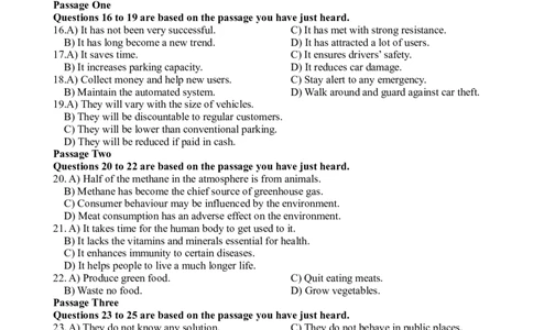 2013年6月六级考试真题（二）_英语四六级整合_英语四六级真题版本二此版为主此文件夹会持续更新_六级真题_1.六级真题+答案解析+听力音频_2013年6月CET6_01、真题PDF版（推荐打印）❤