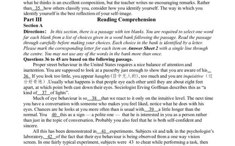 2013年6月六级考试真题（二）_英语四六级整合_英语四六级真题版本二此版为主此文件夹会持续更新_六级真题_1.六级真题+答案解析+听力音频_2013年6月CET6_01、真题PDF版（推荐打印）❤