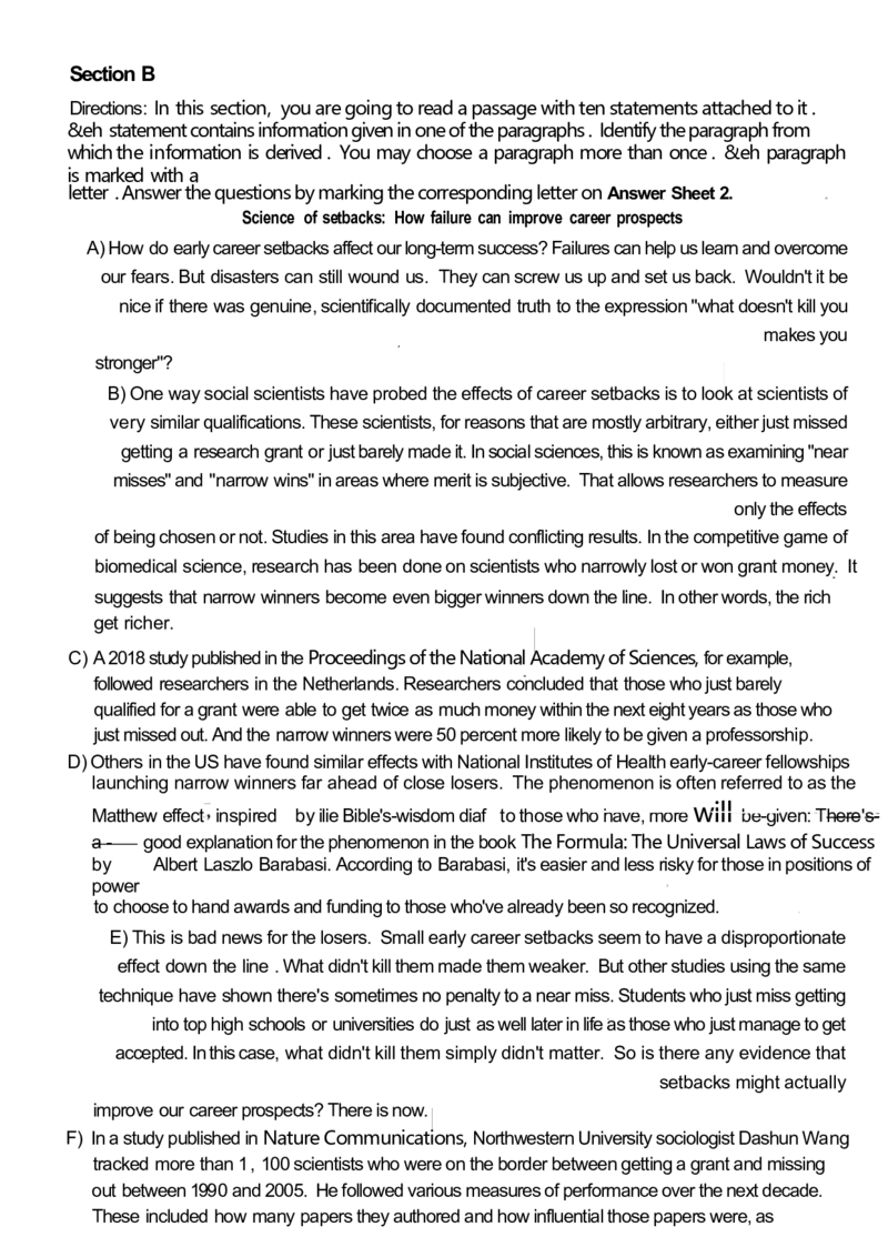 2021.06四级真题第3套_英语四六级整合_英语四六级真题版本二此版为主此文件夹会持续更新_四级真题_1.四级真题+答案解析+听力音频(1989-2025)_12014-2022年(真题-解析-听力=已完结)