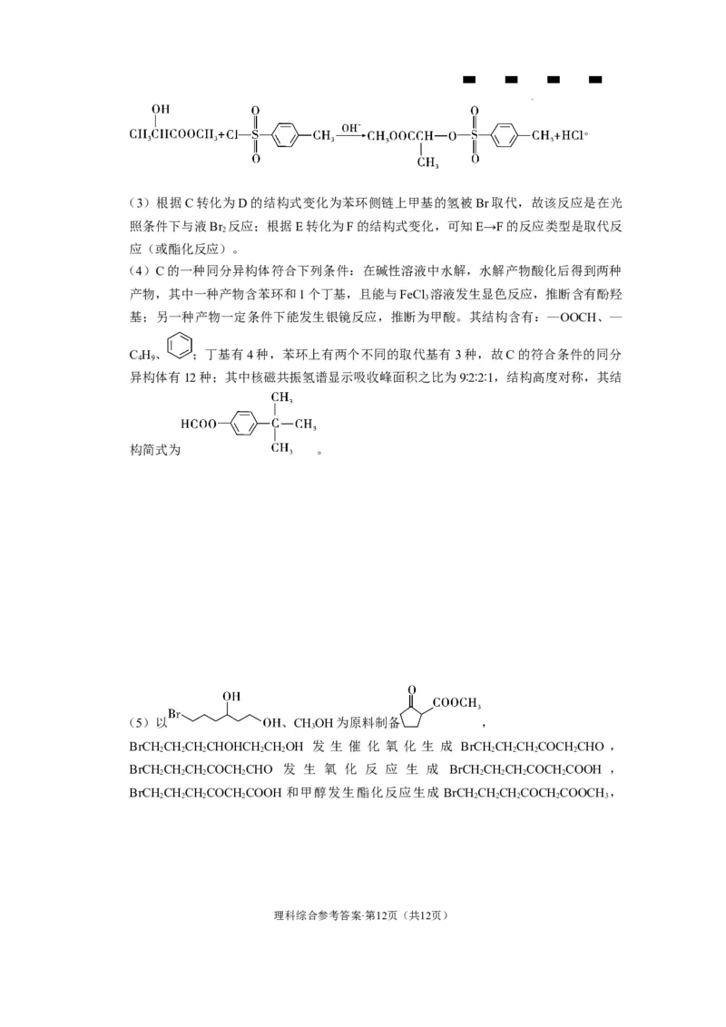云南师大附中2024届高考适应性月考卷（二）理综（云南版）-答案_2023年8月_01每日更新_26号_2024届云南省昆明市云南师范大学附属中学高考适应性月考（二）_师附中2理综
