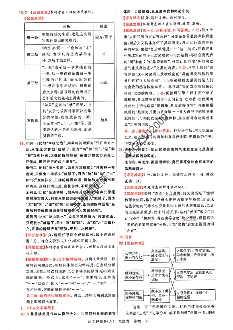 天星教育2024全国卷高考最后一卷延边教育出版社语文答案_1_2024高考押题卷_12024天星全系列_tx《金k卷&middot;最后一卷》（9科全）_全国卷